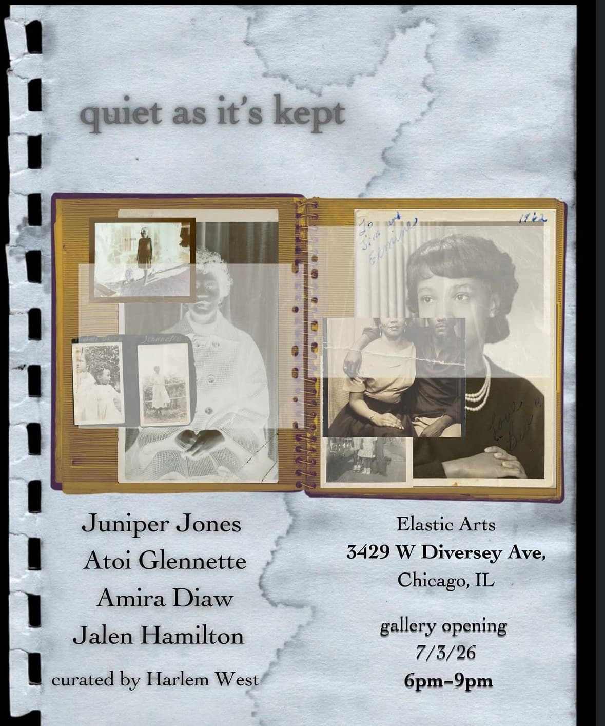 'quiet as its kept' Visual Gallery Exhibition Opening Reception